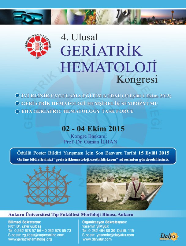 4. Ulusal Geriatrik Hematoloji Kongresi